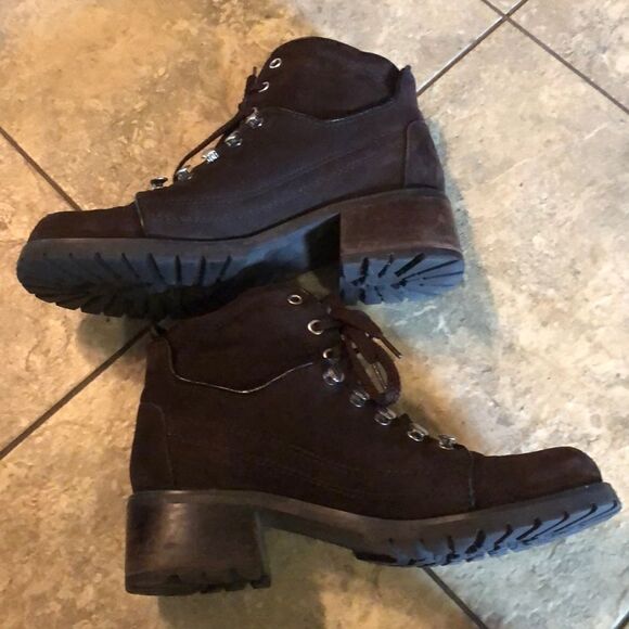 Colin Stuart brown suede ankle boots sz 7 - Picture 3 of 6